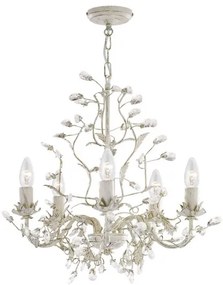 Searchlight 2495-5CR - Csillár láncon ALMANDITE 5xE14/40W/230V