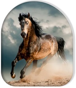 Lovas Wild Stallion formapárna, díszpárna 37x33 cm
