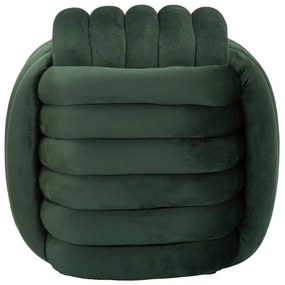 Zöld bársony puff Softy – Mauro Ferretti
