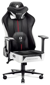 Diablo X-Player 2.0 szövet gamer szék Átlagos méret: fehér-fekete Diablochairs