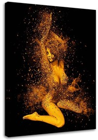 Gario Vászonkép Meztelen no aranyporban Méret: 40 x 60 cm