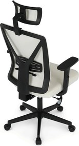 KA-W3137 bézs szövet irodai szék hinta mechanizmussal