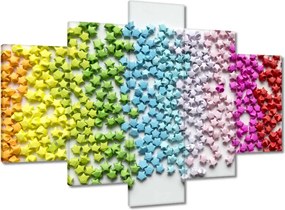 Festmények 150x105 Színes origami csillagok