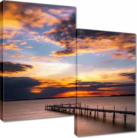 Vászonkép 60x60 Nyugati tó móló