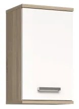 Fali fürdőszobai szekrény VENOM fehér/sonoma tölgy