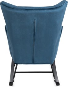 Hintafotel sötétkék bársony kárpittal – JACKSON