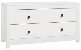 fehér tömör fenyőfa kisszekrény 100x40x54 cm