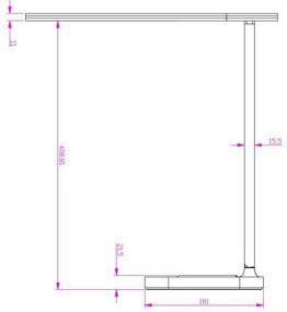 LED lámpa JENY 8W dimmelhető, időzítő,vezeték nélküli töltés, USB - DL4305/B