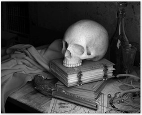 Poszterek 50x40 Koponya Varázspisztoly