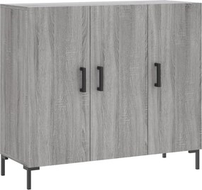 vidaXL szürke sonoma színű szerelt fa tálalószekrény 90 x 34 x 80 cm