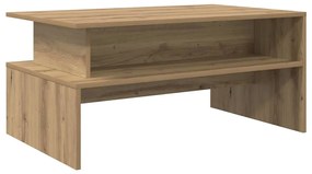 Dohányzóasztal kézműves tölgy 90 x 55 x 42.5 cm Faanyag