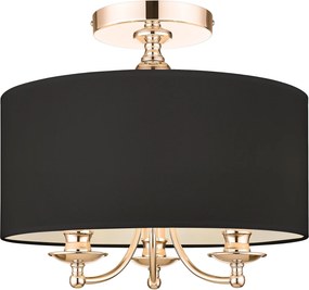 Cosmolight glamour modern mennyezeti lámpa abu dhabi fekete arany cosc03480au-bk