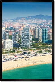 Poszterek keretben 40x60 Barcelona Panoráma