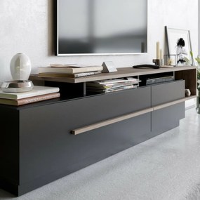 Pia Black and Walnut TV-asztal