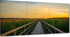 Vászonkép 60x30 Tájkép Naplemente