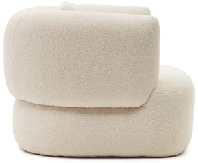 Krémszínű buklé fotel Martina – Kave Home