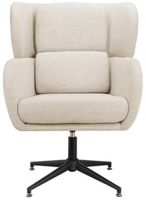 Fehér bársony füles fotel Vanessa – Støraa