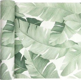 Modern tapéta világoszöld Banánlevelek