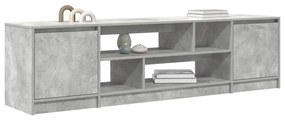 betonszürke szerelt fa TV-szekrény 188,5x41x50 cm