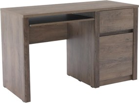 PC asztal, sötét tölgy lefkas, MONTANA B1