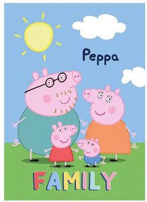 Peppa malac Family polár takaró 100x140cm