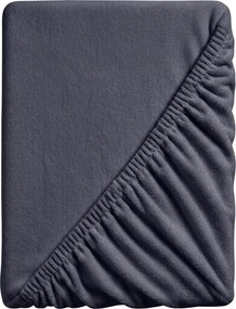 Mikroszálas lepedő SOFT BRONE 90x200 cm antracitszürke