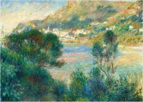 Kép - Auguste Renoir, View of Monte Carlo from Cap Martin, reprodukciók (70x50 cm)