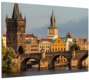 Kép - Károly híd (üvegen) (70x50 cm)