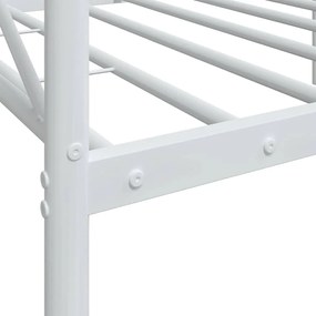 kanapéágy matrac nélkül fehér 90x200 cm acél