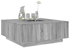 Sonoma végtelen hatású LED-es dohányzóasztal 100 x 100 x 40 cm
