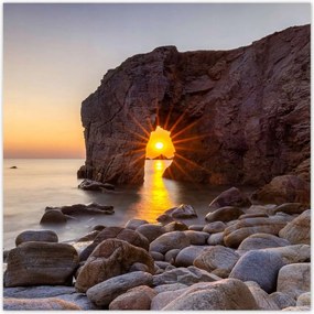 Poszterek 30x30 Naplemente Tenger sziklák