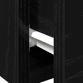 Fekete tölgy fali szekrény 102x30x20 cm Műanyagból