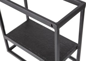 Fém polc CASTO 40x40 cm, fekete