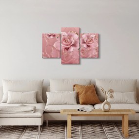 Kép - Virágos dekoráció (90x60 cm)
