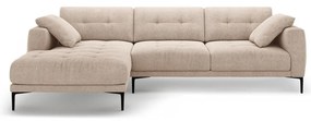 Világosbarna sarokkanapé (bal oldali-heverő résszel) Bemy – Micadoni