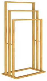 RUBBY bambusz törölközőtartó, 40x24x82cm, barna Casaria