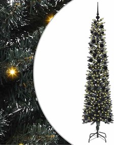 vidaXL Mű karácsonyfa 300 LED-del Zöld 240 cm PVC és Műanyag és Acél