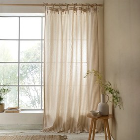 Bézs függöny 140x229 cm Zanzibar Woven Stripe – Pineapple Elephant