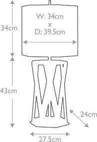 Elstead Lighting Apollo APOLLO-TL-WHT Asztali lámpa 1x60W/E27