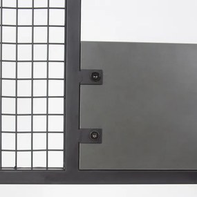 Előszoba fal NOMAD 182x78 cm fekete/antracit