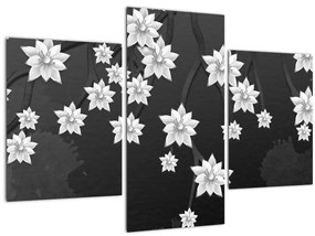 Kép - virágok az ágakon (90x60 cm)