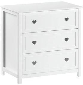 Fehér gyerek komód 90x89x57 cm Amori – Vipack