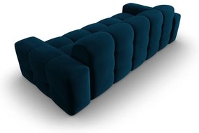 Sötétkék bársony kanapé 222 cm Kendal – Micadoni Home