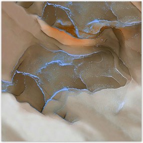 Poszterek 70x70 Márvány mozaik Bronz