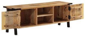 tömör mangófa TV-szekrény 110x35x40 cm