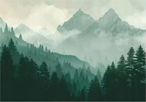 Fotótapéta Erdő Hegyek Természet Tájkép Hálószoba Nappali Tapéta Flizelina 400x280