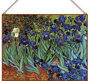 Van Gogh-Iris üvegkép, falikép