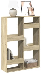 sonoma tölgy színű szerelt fa könyvespolc 100 x 33 x 135 cm