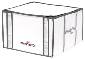 Black Edition fehér tárolódoboz vákuumzsákkal, 125 l - Compactor