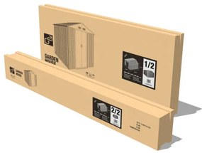 G21 GAH 884 kerti fém tároló - 277 x 319 cm, zöld